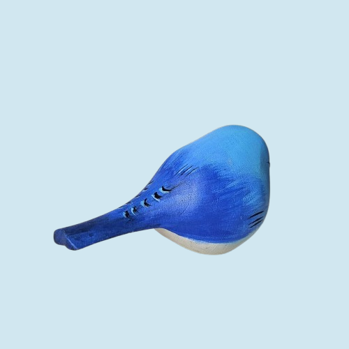 Artisan Bluebird Figurine – Handcrafted Wooden Home Accent