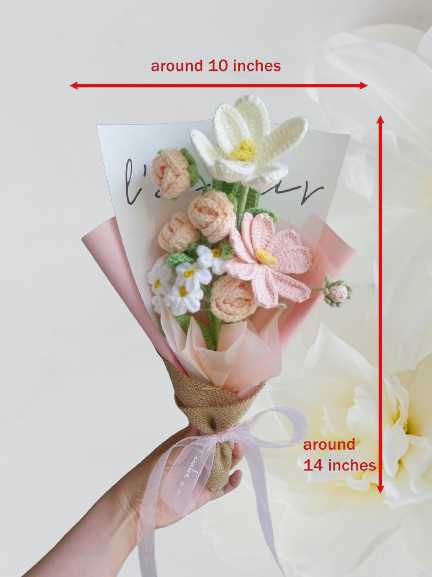 Timeless Crochet Bouquet – Perfect Gift for Mom, Girlfriend & Friends