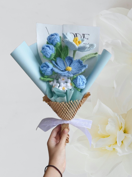 Timeless Crochet Bouquet – Perfect Gift for Mom, Girlfriend & Friends