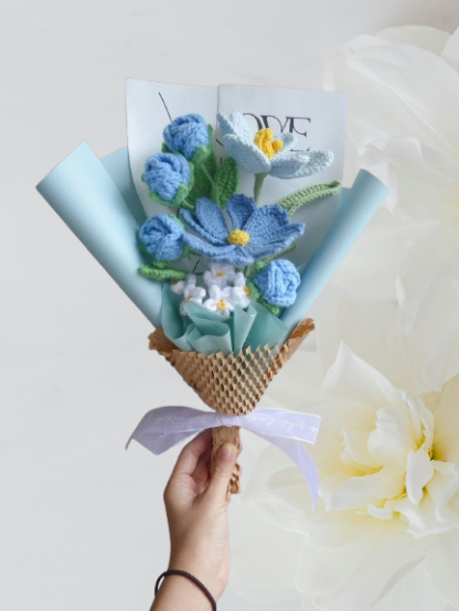 Timeless Crochet Bouquet – Perfect Gift for Mom, Girlfriend & Friends