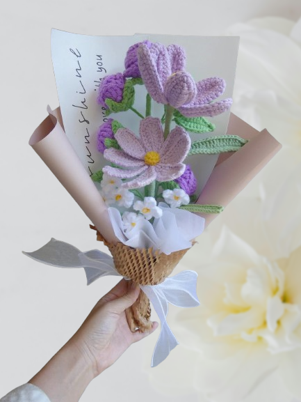 Timeless Crochet Bouquet – Perfect Gift for Mom, Girlfriend & Friends