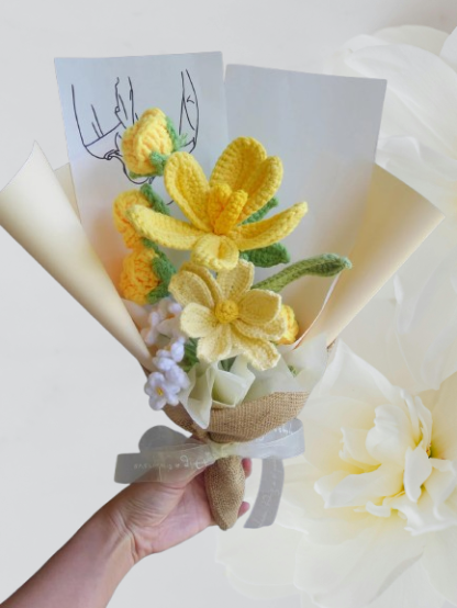Timeless Crochet Bouquet – Perfect Gift for Mom, Girlfriend & Friends