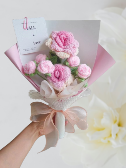 Timeless Crochet Bouquet – Perfect Gift for Mom, Girlfriend & Friends