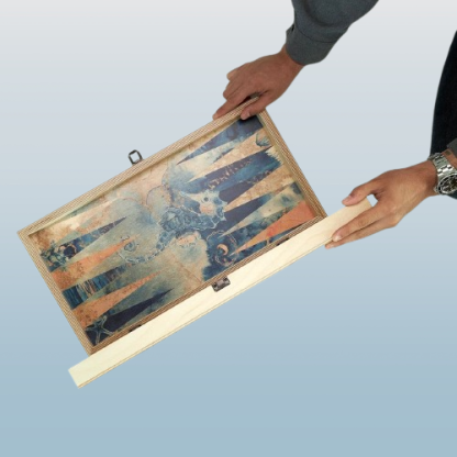 Deep-Sea Backgammon Board – Custom Nautical Gift for Special Occasions