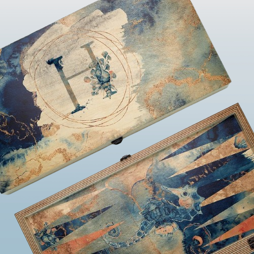 Deep-Sea Backgammon Board – Custom Nautical Gift for Special Occasions