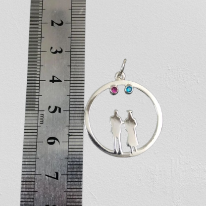 Custom Silver Family Graduation Necklace – Gift for Students & Parents