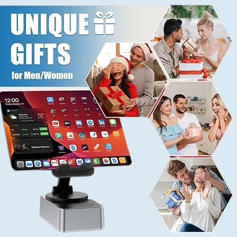 Wireless Bluetooth Speaker with LED Color Lights & Phone Stand - HD Surround Sound, Compatible with iPhone/Android | Perfect Gift for Men"