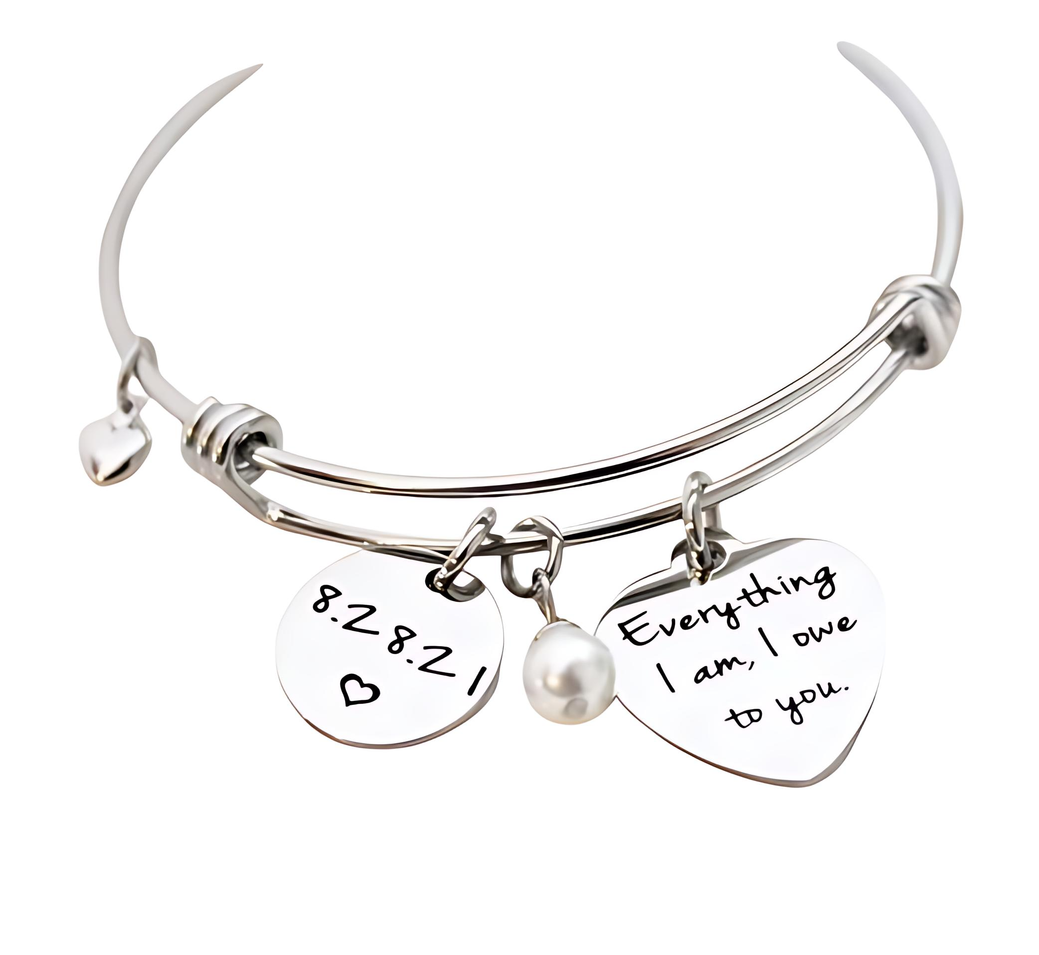 Mother of the Bride Keepsake: Custom Date Bracelets as Perfect Gifts