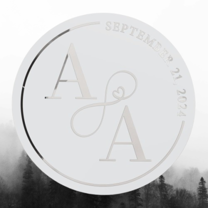 Custom Monogram Wedding Stickers - Personalized Foil Seals for Invitations, Envelopes & Favors in Gold, Silver & Rose Gold | Elegant Wedding Essentials