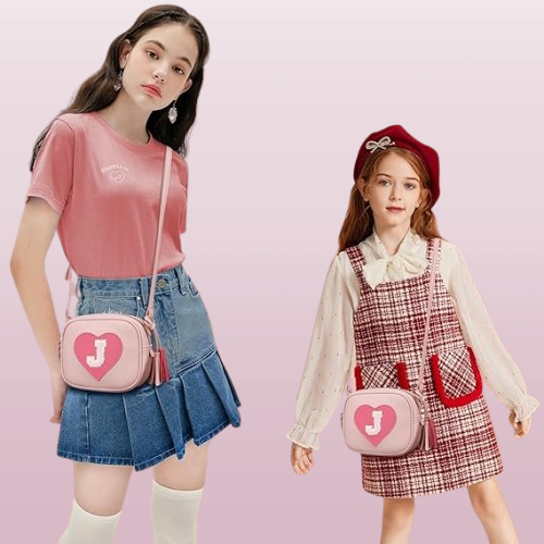 Cute Kids Crossbody Bag with Tassel Charm | Stylish Toddler Wallet Purse for Birthday, Christmas
