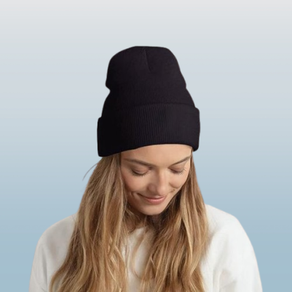 Personalized Knitted Winter Hats - Custom Photo & Text Design, 10 Color Options, Cozy Beanie for Unique Gifts or Everyday Wear
