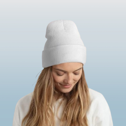Personalized Knitted Winter Hats - Custom Photo & Text Design, 10 Color Options, Cozy Beanie for Unique Gifts or Everyday Wear