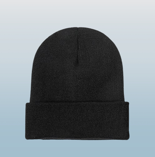 Personalized Knitted Winter Hats - Custom Photo & Text Design, 10 Color Options, Cozy Beanie for Unique Gifts or Everyday Wear