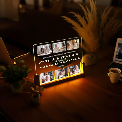 Mother’s Memory Night Light – Custom Photo Lamp, Perfect Gift from Daughter/Son