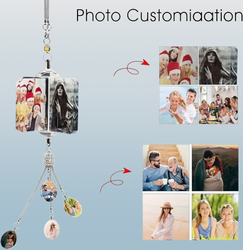 Lucky Stone Crystal Pendant – Windmill Shape Personalized Gift