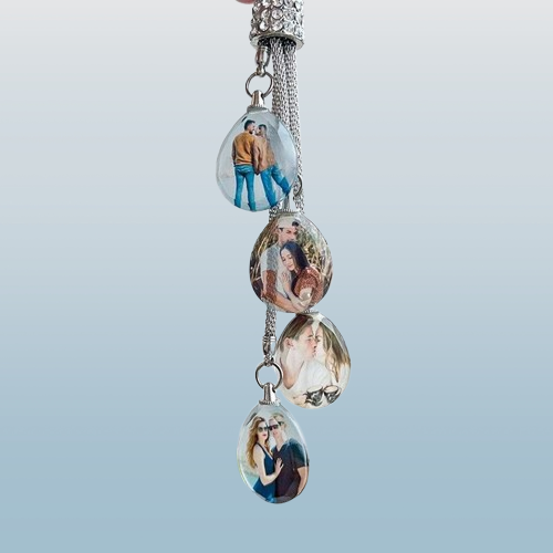 Lucky Stone Crystal Pendant – Windmill Shape Personalized Gift