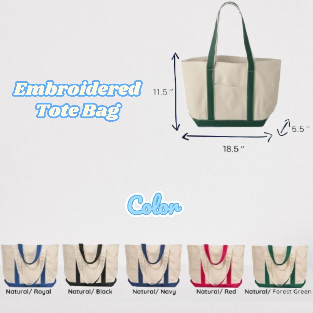 Couple’s Photo Tote Bag – Personalized Embroidered Portrait Gift