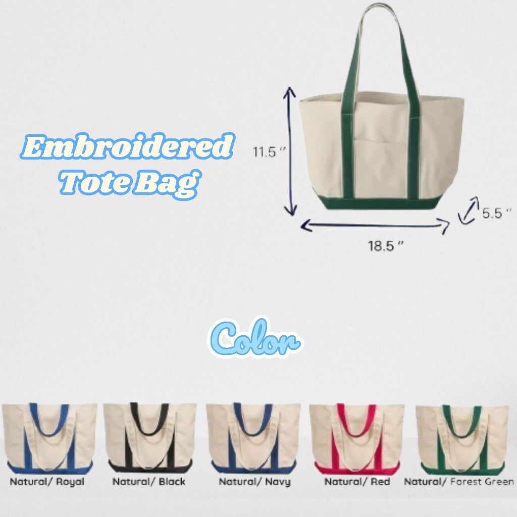 Couple’s Photo Tote Bag – Personalized Embroidered Portrait Gift