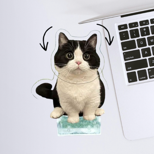 Customizable Pet Bobblehead Stand – Acrylic Car Decor for Animal Lovers