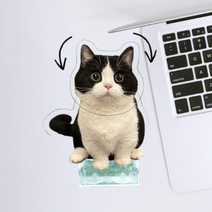 Customizable Pet Bobblehead Stand – Acrylic Car Decor for Animal Lovers