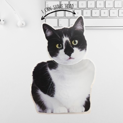 Customizable Pet Bobblehead Stand – Acrylic Car Decor for Animal Lovers