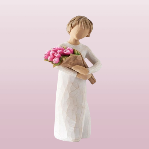 Bright Hope & Bold Confidence Figurine - Hand-Painted Sculpture for Those Needing Hope and Encouragement