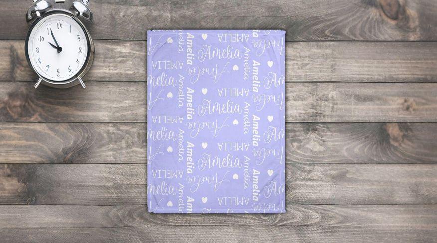 Kids Name Blanket - Personalized Cozy Gift for Your Little One
