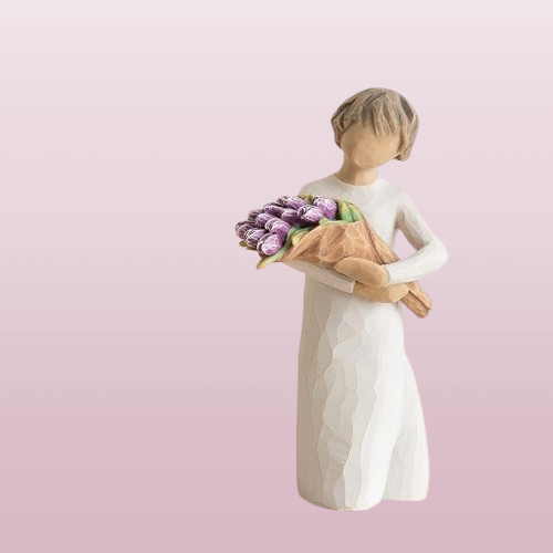 Bright Hope & Bold Confidence Figurine - Hand-Painted Sculpture for Those Needing Hope and Encouragement