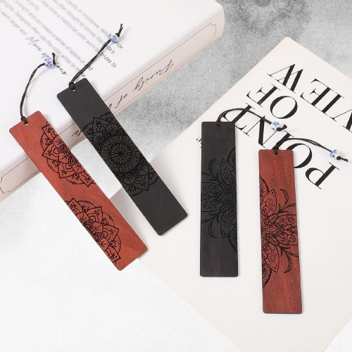Boho Mandala Bookmarks Set of 4 - Stylish Book Markers for Men, Women, and Book Lovers, Perfect for Gifts