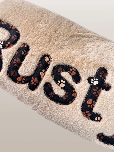 Custom Dog Blanket – Personalized Pet Gift with Embroidered Name