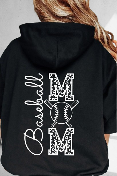 Baseball Mom’s Custom Hoodie – Personalized Name Printed Design