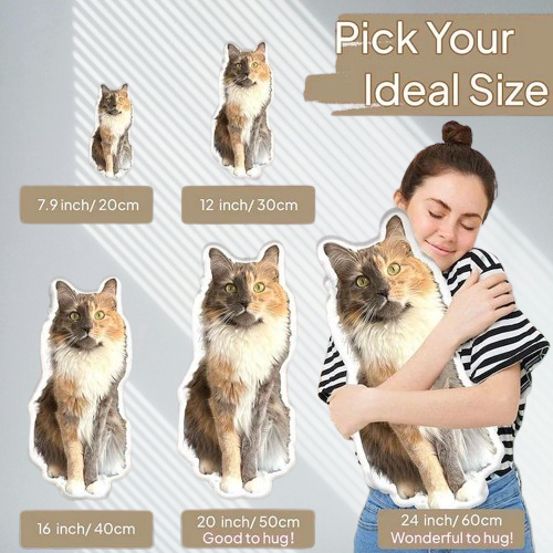 Custom Pet Memory Pillow – Dog or Cat Pillow from Your Favorite Photo