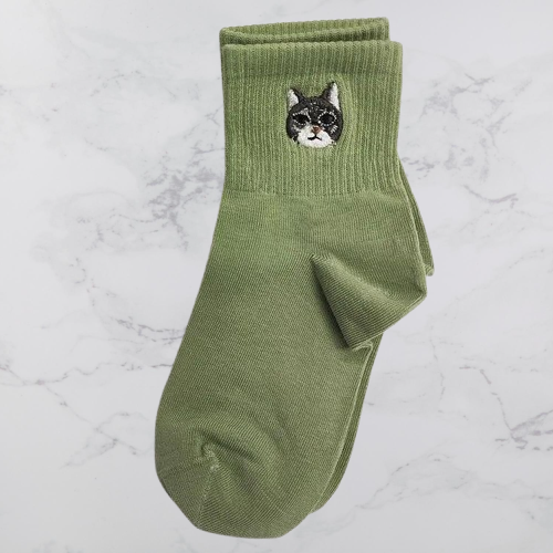 Custom Pet Lover Socks - Embroidered Dog & Cat Patterns