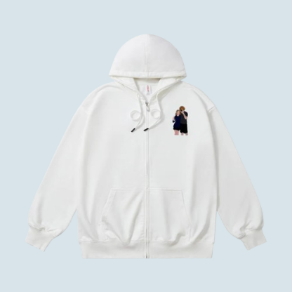 Hooded Embroidered Cardigan – Custom Zipper Hoodie for You