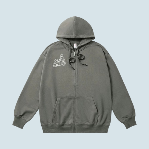 Hooded Embroidered Cardigan – Custom Zipper Hoodie for You