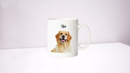 Custom Pet Photo Mug - Personalized Ceramic Mug with Name