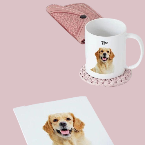 Custom Pet Photo Mug - Personalized Ceramic Mug with Name