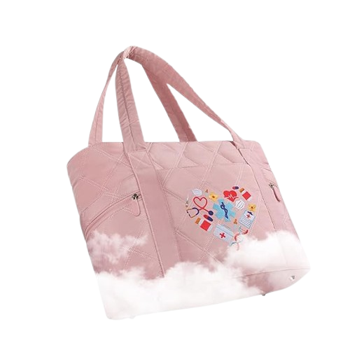 Nursing Tote Bag for Women – 17” Large Nurse Work Bag with Laptop Compartment