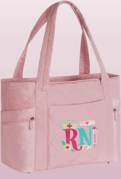 Nursing Tote Bag for Women – 17” Large Nurse Work Bag with Laptop Compartment