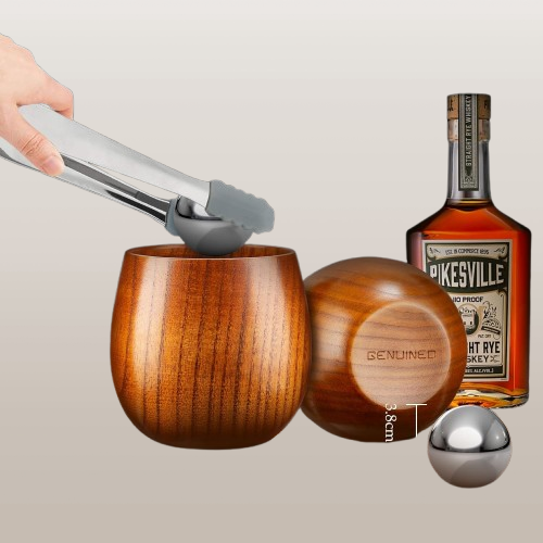 Personalized Wooden Bourbon Glasses Set - Handcrafted Old Fashioned Whiskey Drinking Glasses, Unique Gift for Men, Dad, Husband, or Brother, Perfect for Anniversaries & Birthdays