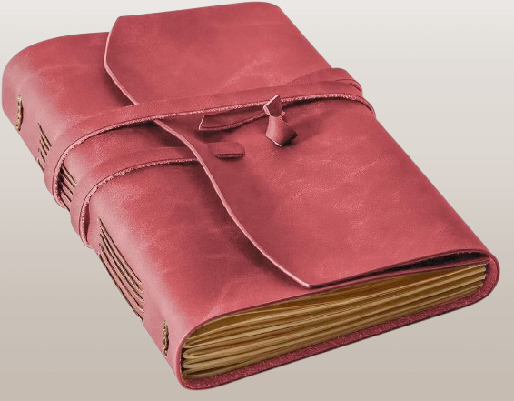 Handcrafted A5 Leather Journal - Vintage Personalized Notebook for Men & Women, Perfect for Travelers & Artists, Dark Brown