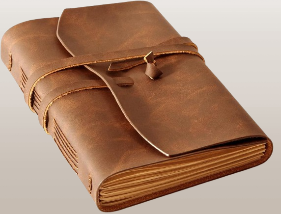 Handcrafted A5 Leather Journal - Vintage Personalized Notebook for Men & Women, Perfect for Travelers & Artists, Dark Brown