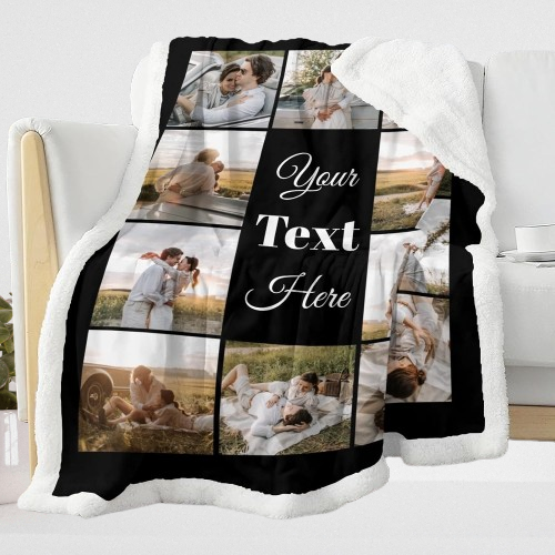 Photo Blanket - Custom Personalized Gifts for Birthdays, Anniversaries, Christmas - Cozy Keepsake for Loved Ones