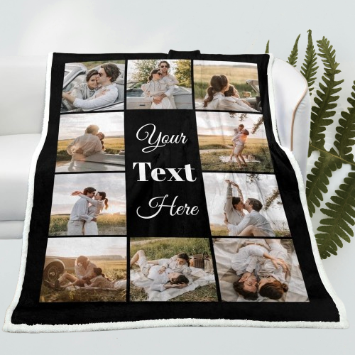 Photo Blanket - Custom Personalized Gifts for Birthdays, Anniversaries, Christmas - Cozy Keepsake for Loved Ones