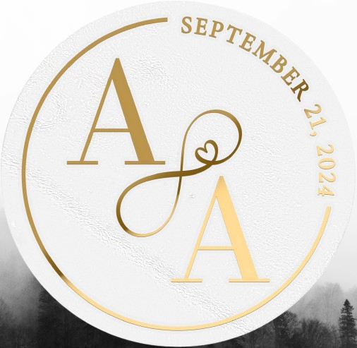 Custom Monogram Wedding Stickers - Personalized Foil Seals for Invitations, Envelopes & Favors in Gold, Silver & Rose Gold | Elegant Wedding Essentials