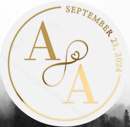 Custom Monogram Wedding Stickers - Personalized Foil Seals for Invitations, Envelopes & Favors in Gold, Silver & Rose Gold | Elegant Wedding Essentials