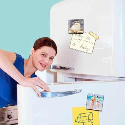 80-Piece Sublimation Magnet Blanks Kit - 3x3 Square DIY Craft Set for Personalized Fridge Magnets, Includes 40 Blanks & 40 Soft Magnets"