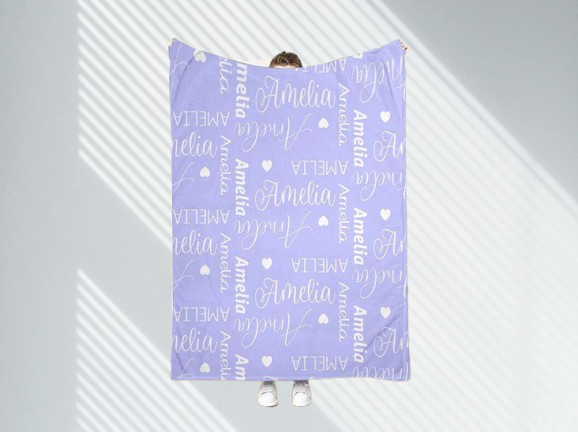 Kids Name Blanket - Personalized Cozy Gift for Your Little One