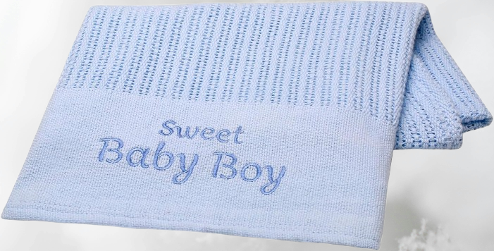 Hearts Jacquard Baby Blanket – Soft Pink and White Chenille, 30x40 Inches