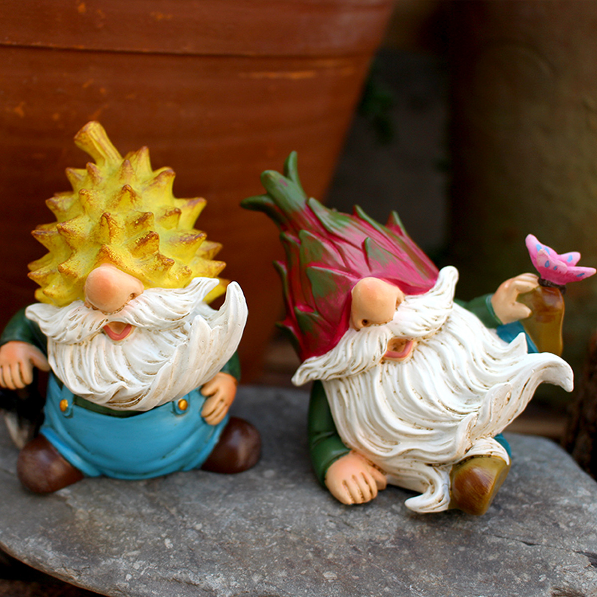 🍍Whimsical Fruit Gnome Figurines